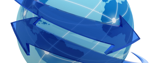 globe with arrows featured
